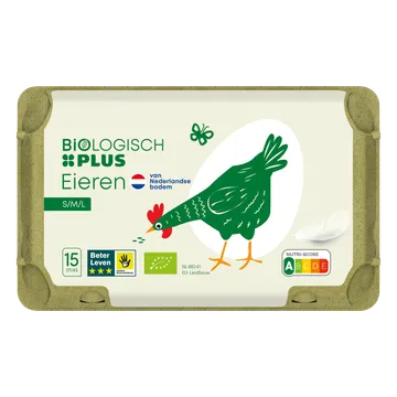 Biologisch PLUS Eieren 15st