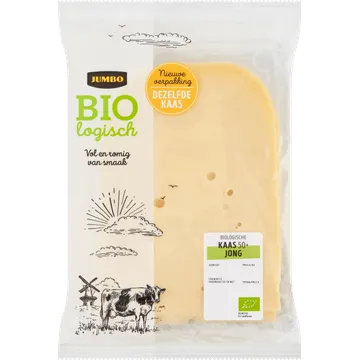 Jumbo Biologische Jonge Kaas 50+ Plakken ca. 200 g