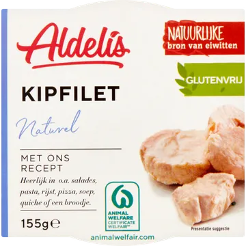 Aldelis Kipfilet Naturel 155 g