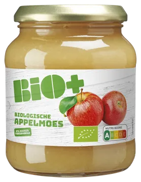 BIO+ Appelmoes zonder toegevoegd suiker